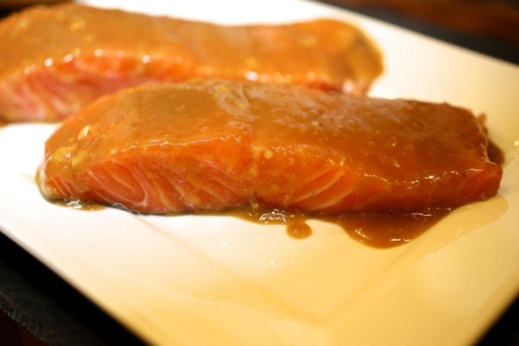 Miso Glazed Crispy-Skinned Salmon
