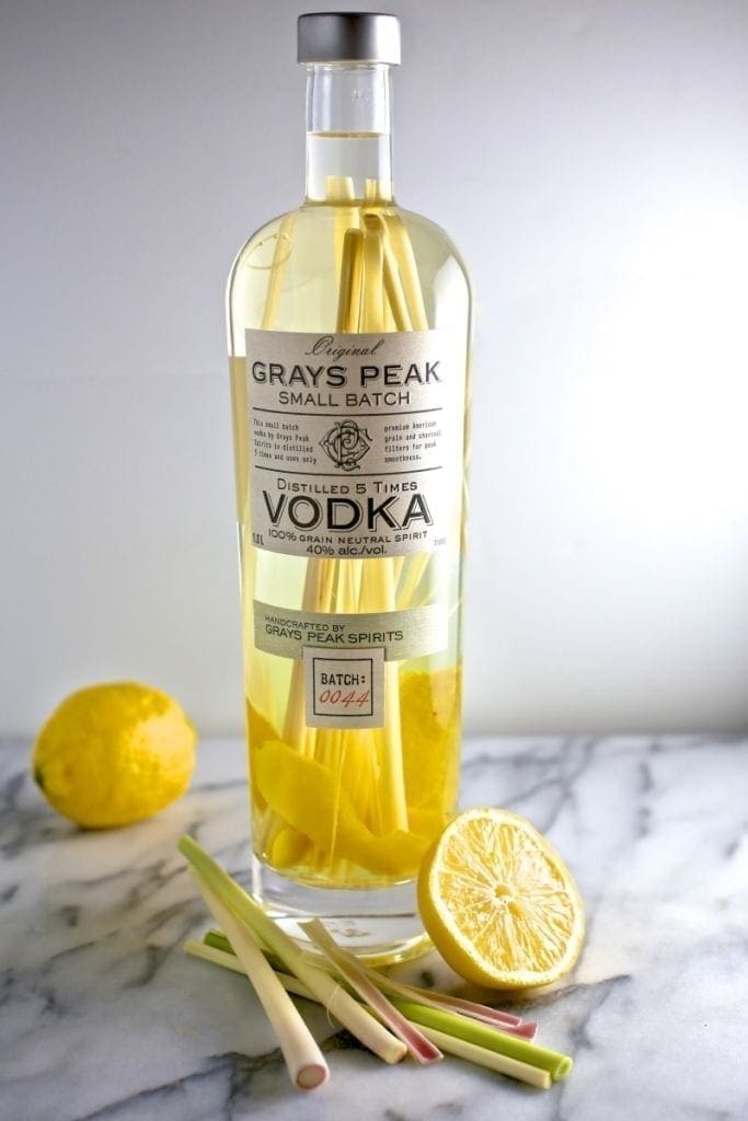 Lemongrass and Lemon-Peel Infused Vodka