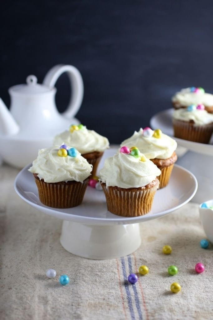 Carrot Cupcakes with Vanilla Cream Cheese Frosting