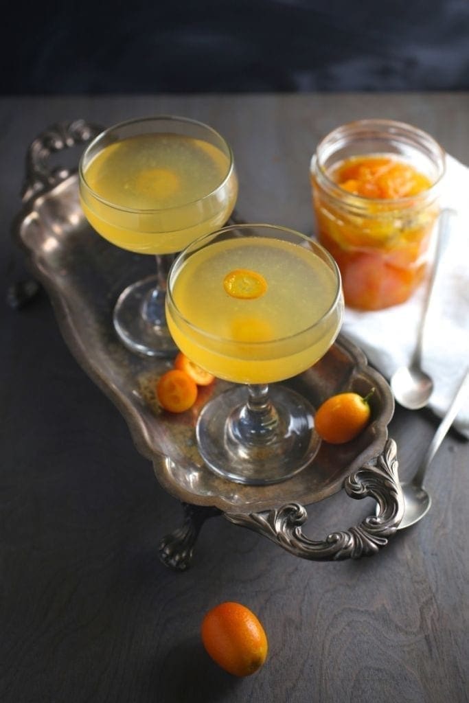 Kumquat-Ginger Rosé Cocktail