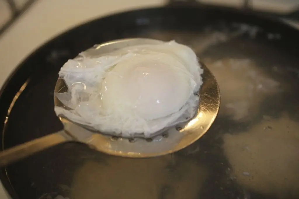 Egg poaching process