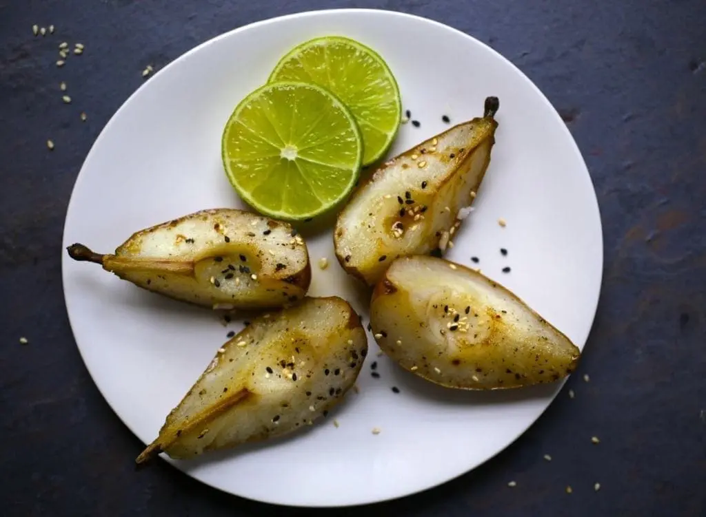 Sesame Roasted Pears