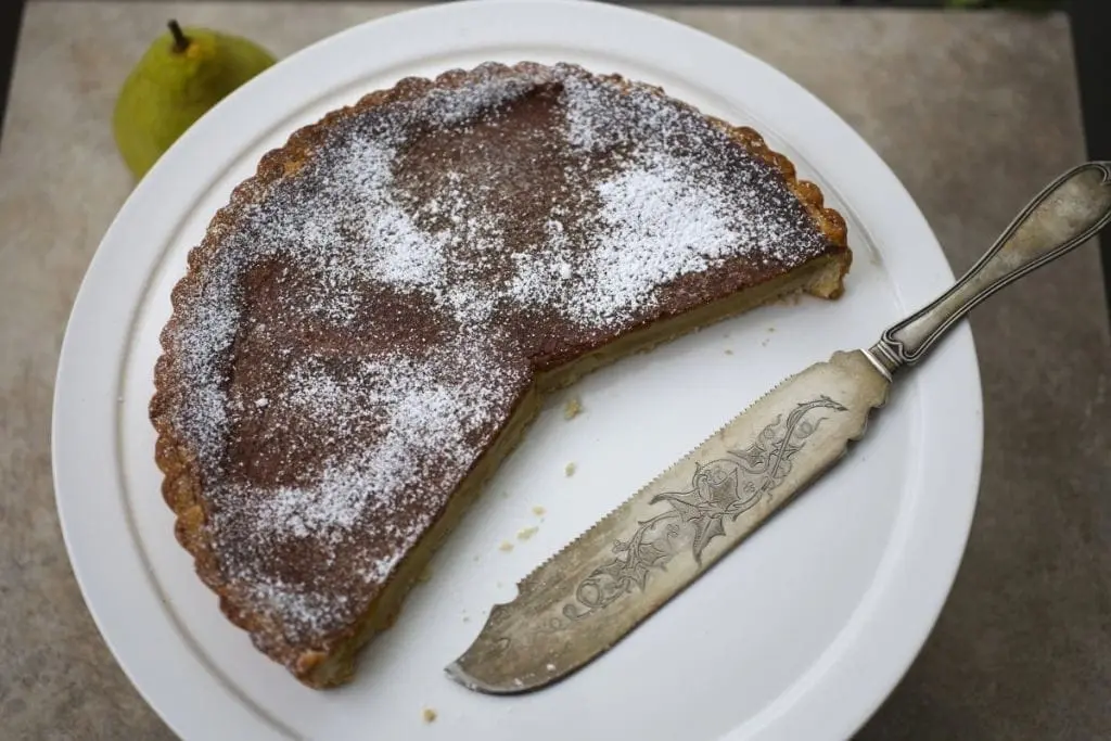 Custard Tart with Pear and Ginger