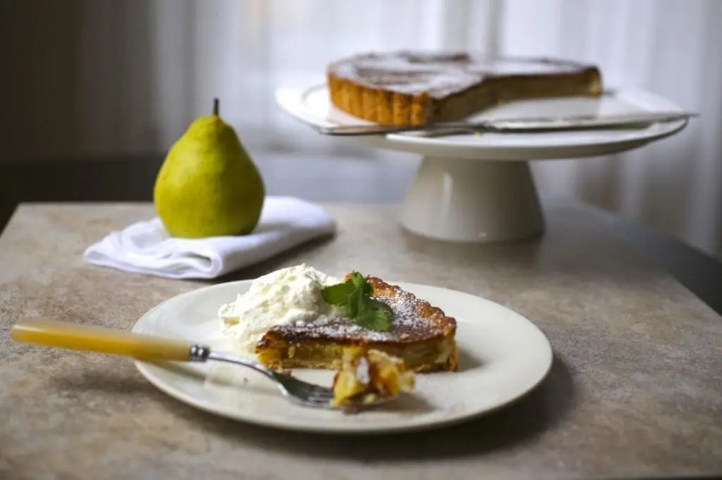 Custard Tart with Pear and Ginger