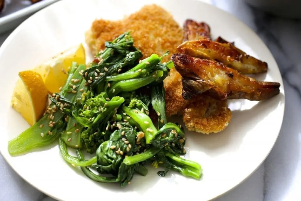 Chinese Broccoli Salad with Sesame Citrus Dressing