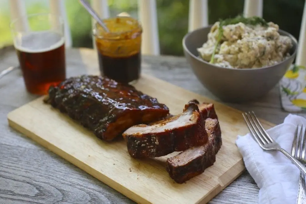 Baby Back Ribs With Coffee-Honey Barbecue Sauce