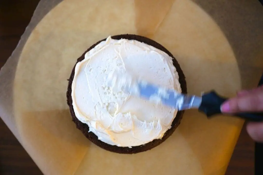 Three Layer Chocolate Cake with Salted Caramel Buttercream