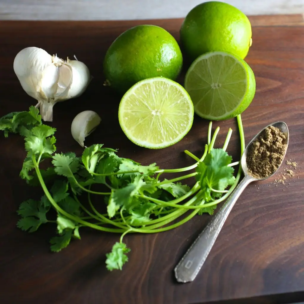 Chicken with Lime, Garlic and Cilantro