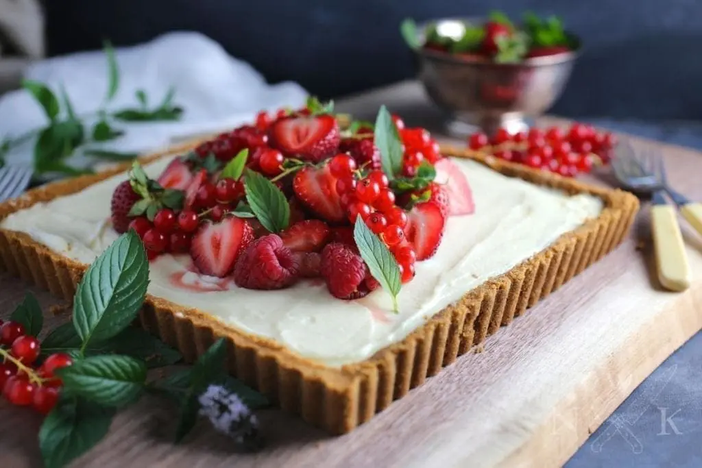 Summer Berry Tart with Lemon Mascarpone Cream