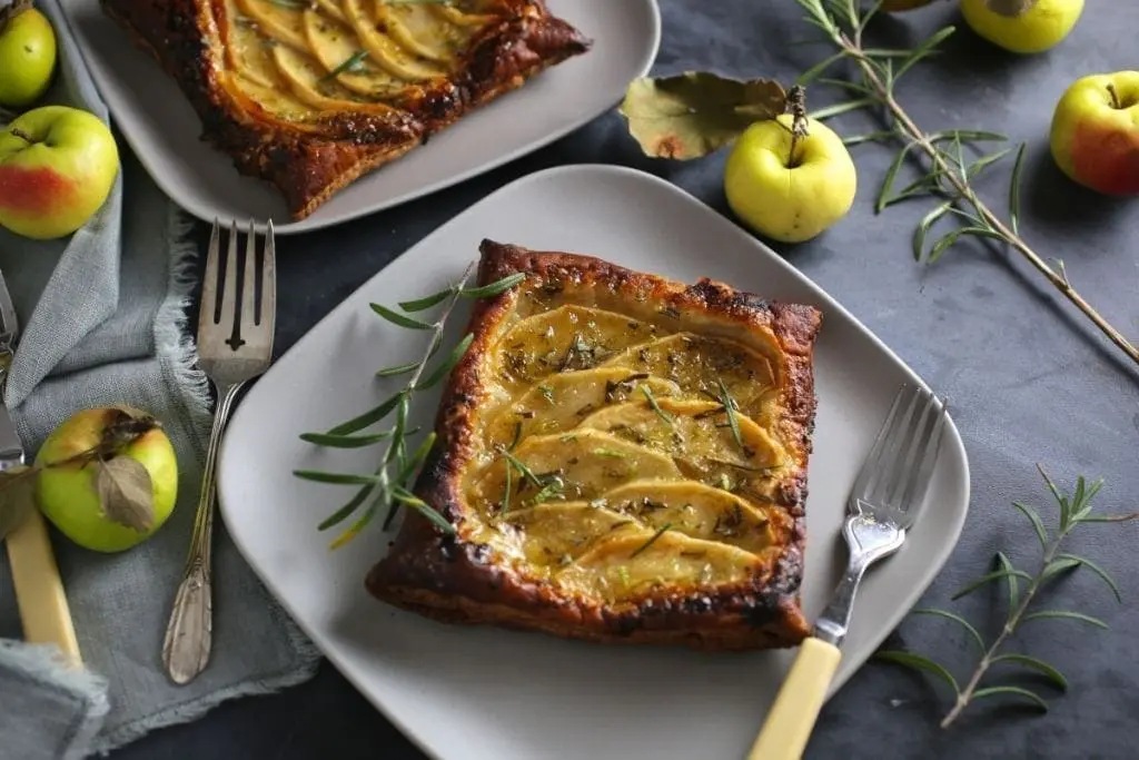 Apple Tarts with Rosemary-Lime Sugar