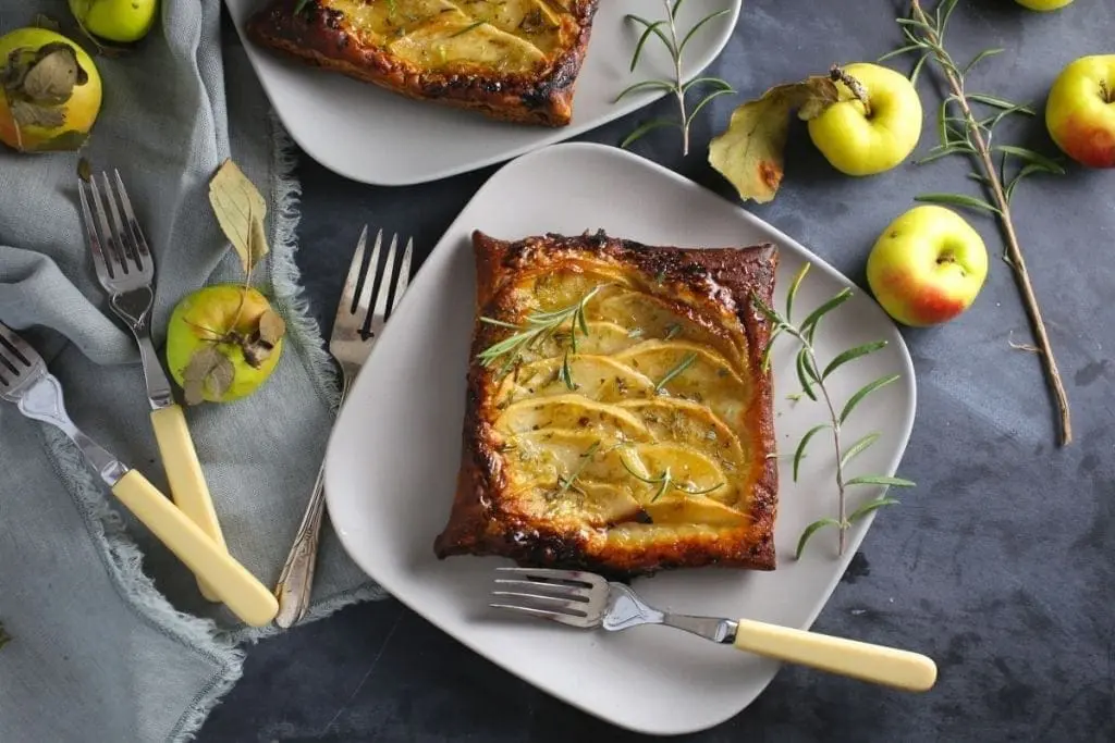 Apple Tarts with Rosemary-Lime Sugar