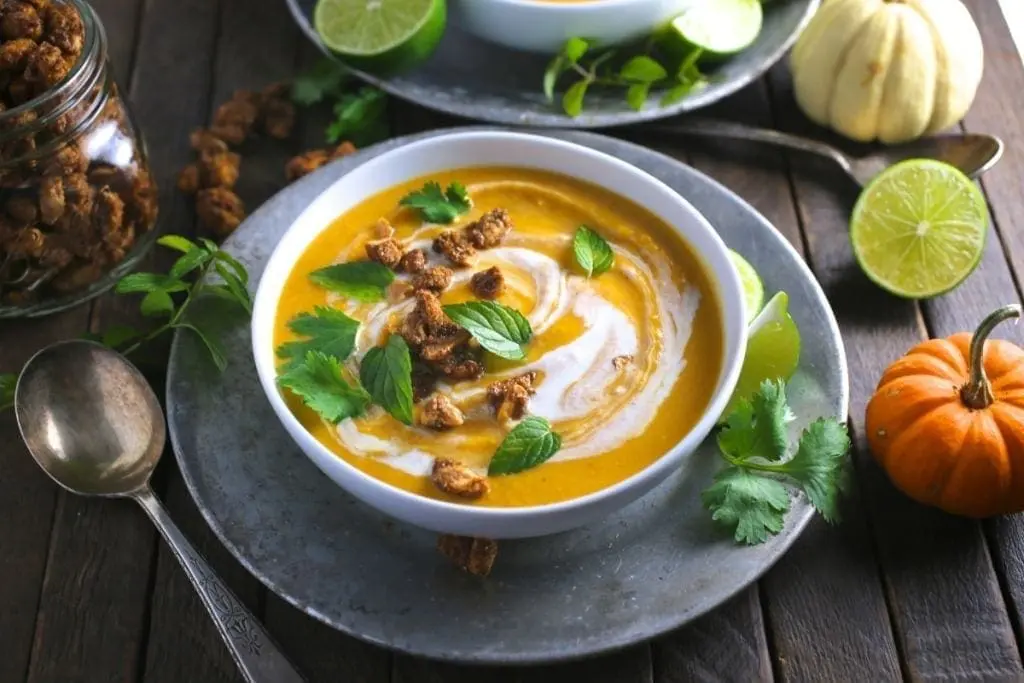 Thai Coconut Curry Butternut Squash Soup