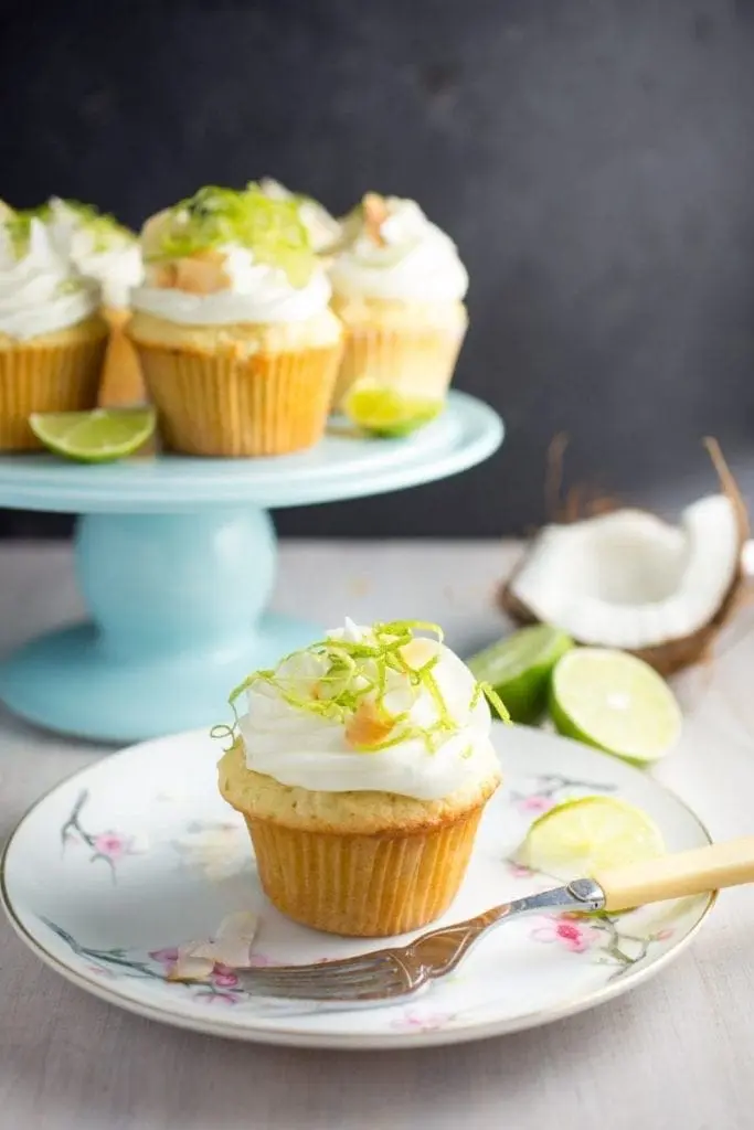 Coconut Key Lime Cupcakes