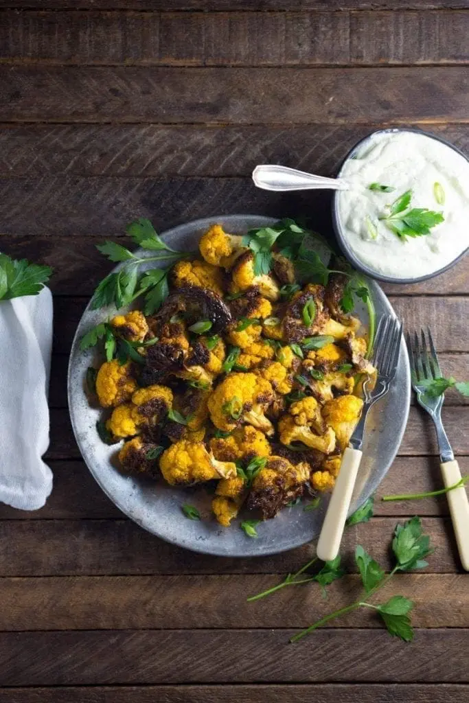 Cumin-Roasted Cauliflower with Whipped Feta