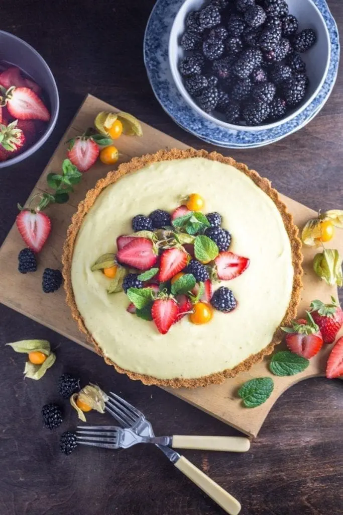 Vanilla Custard Tart with Berries