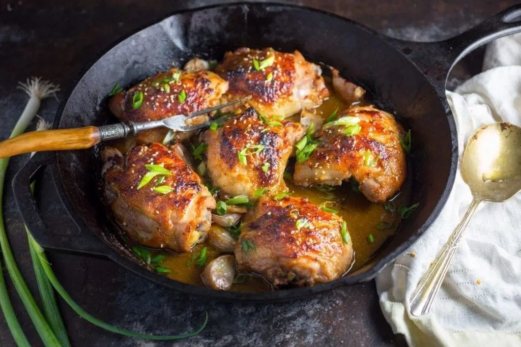 Miso Butter Chicken with Garlic Pan Sauce