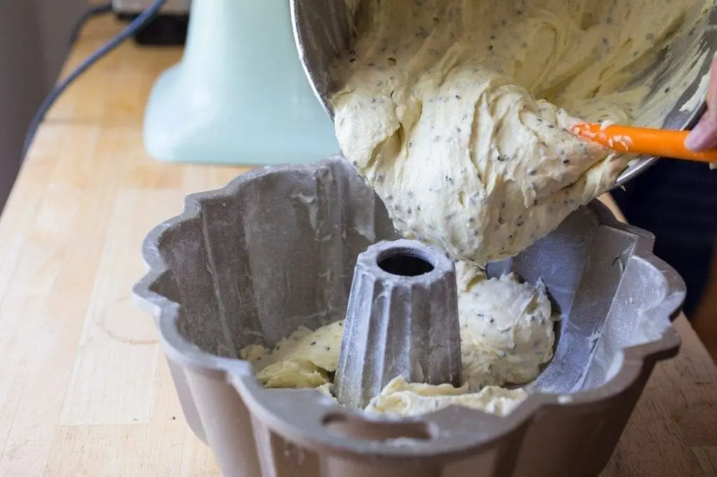 Lemon and Black Sesame Buttermilk Pound Cake