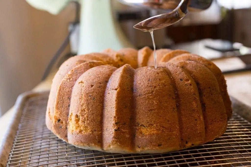 Lemon and Black Sesame Buttermilk Pound Cake