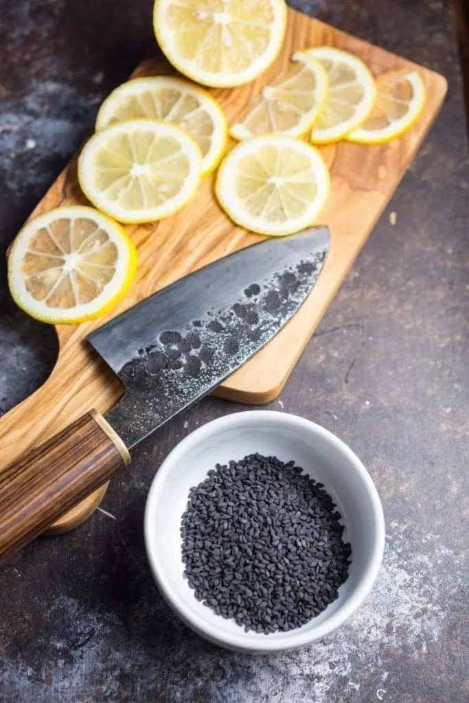 Lemon and Black Sesame Buttermilk Pound Cake