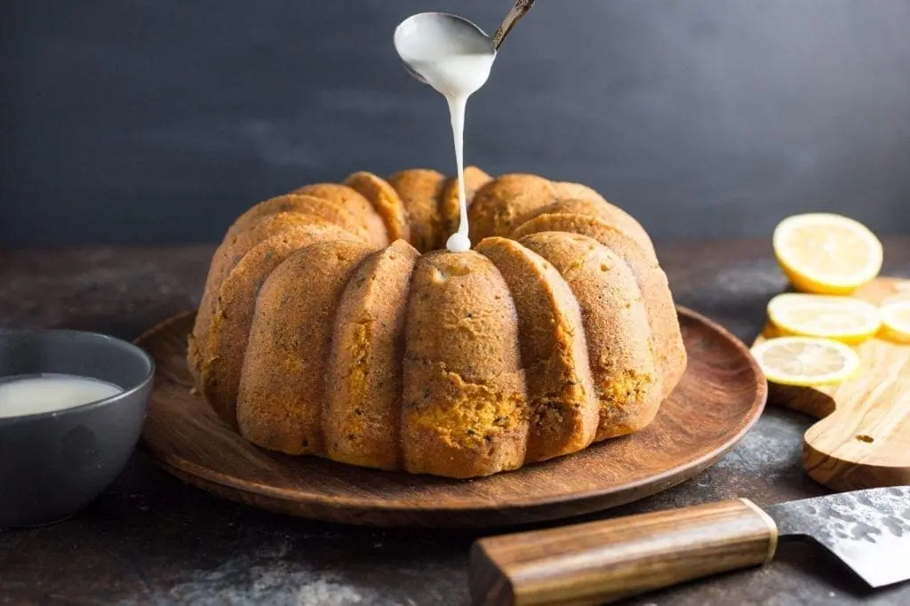 Lemon and Black Sesame Buttermilk Pound Cake