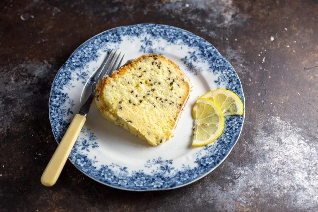 Lemon and Black Sesame Buttermilk Pound Cake