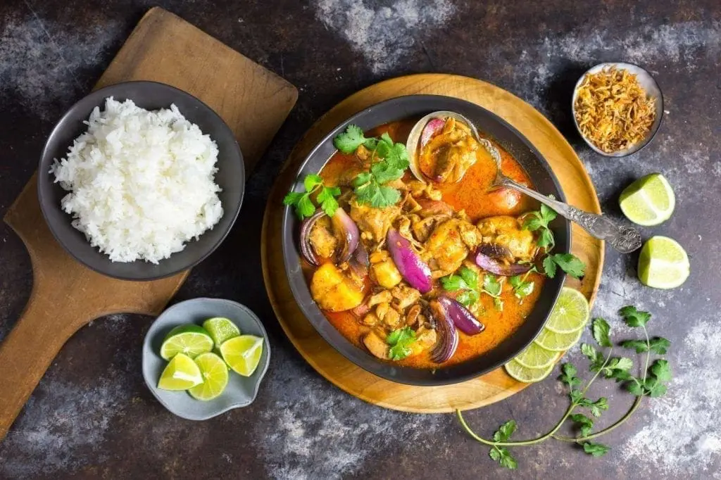 Chicken Massaman Curry with Wheat Beer