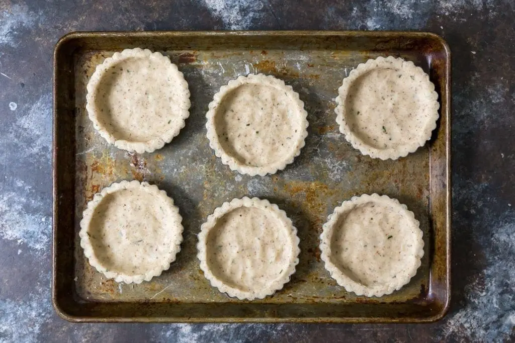 Blueberry Lemon Curd Tartlets