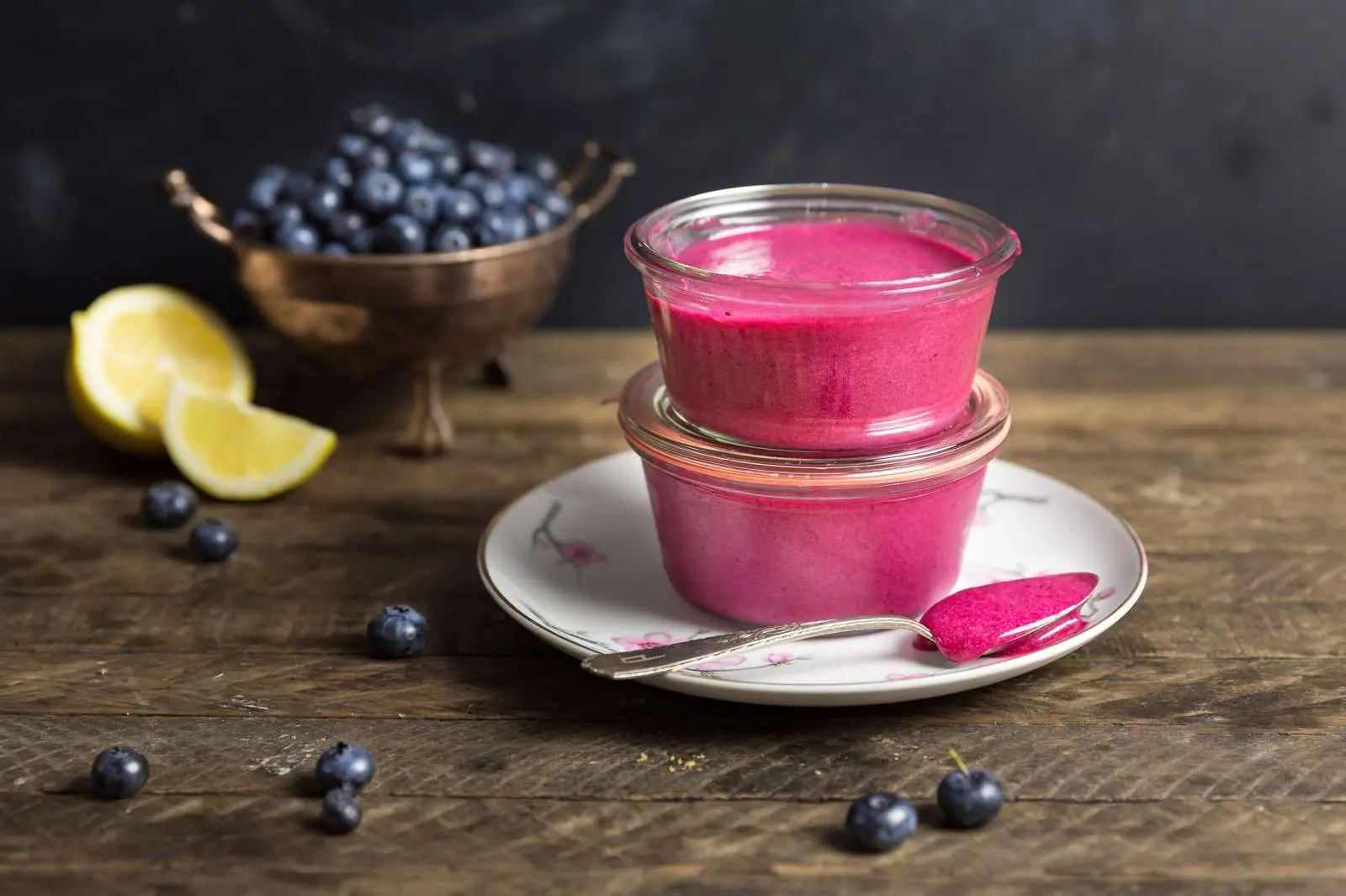 Blueberry lemon curd