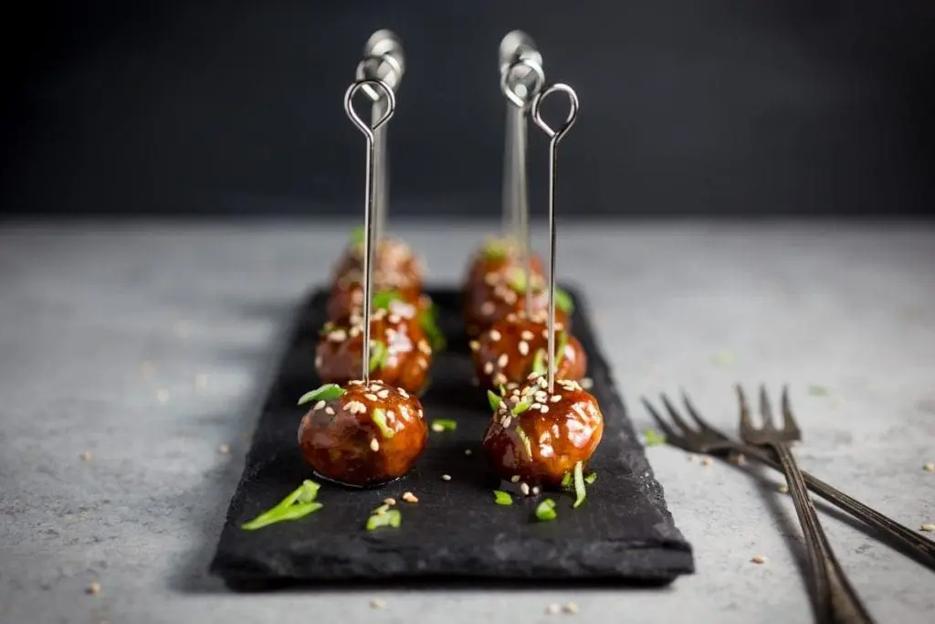 Cocktail Meatballs - Hoisin Glazed