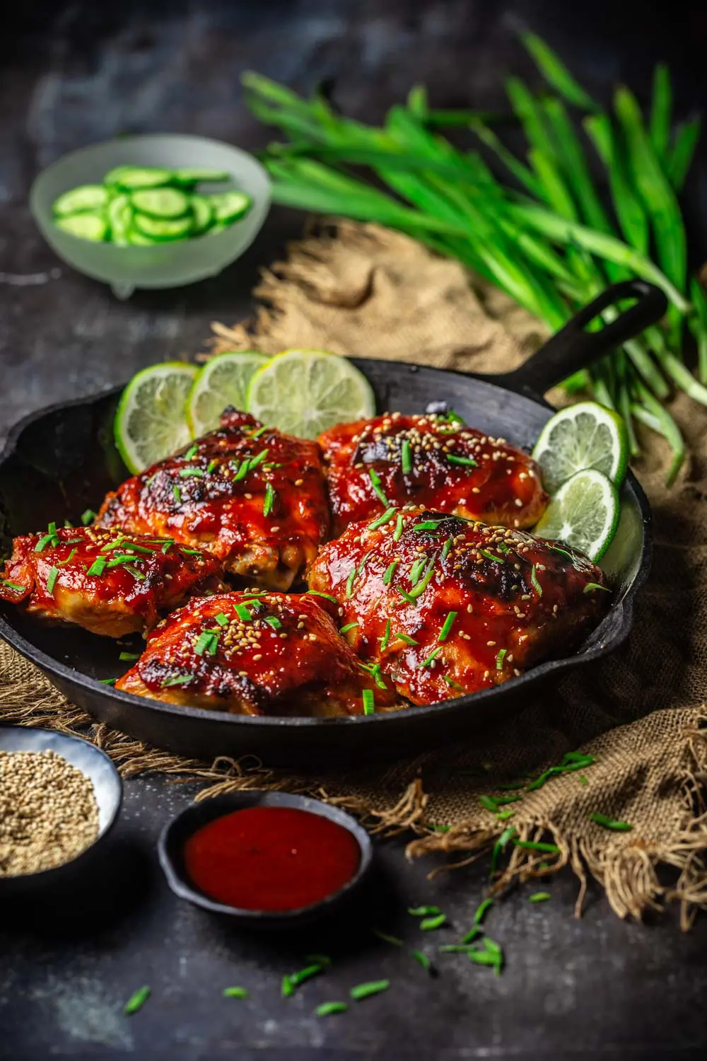 Sticky Gochujang Honey Chicken