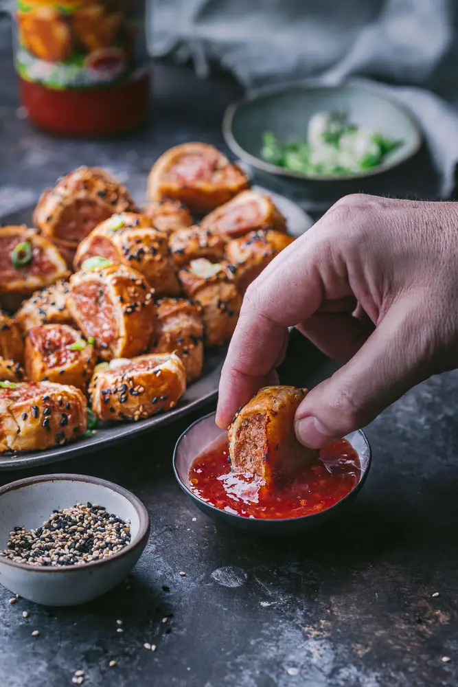 Dumpling-style Sausage Rolls