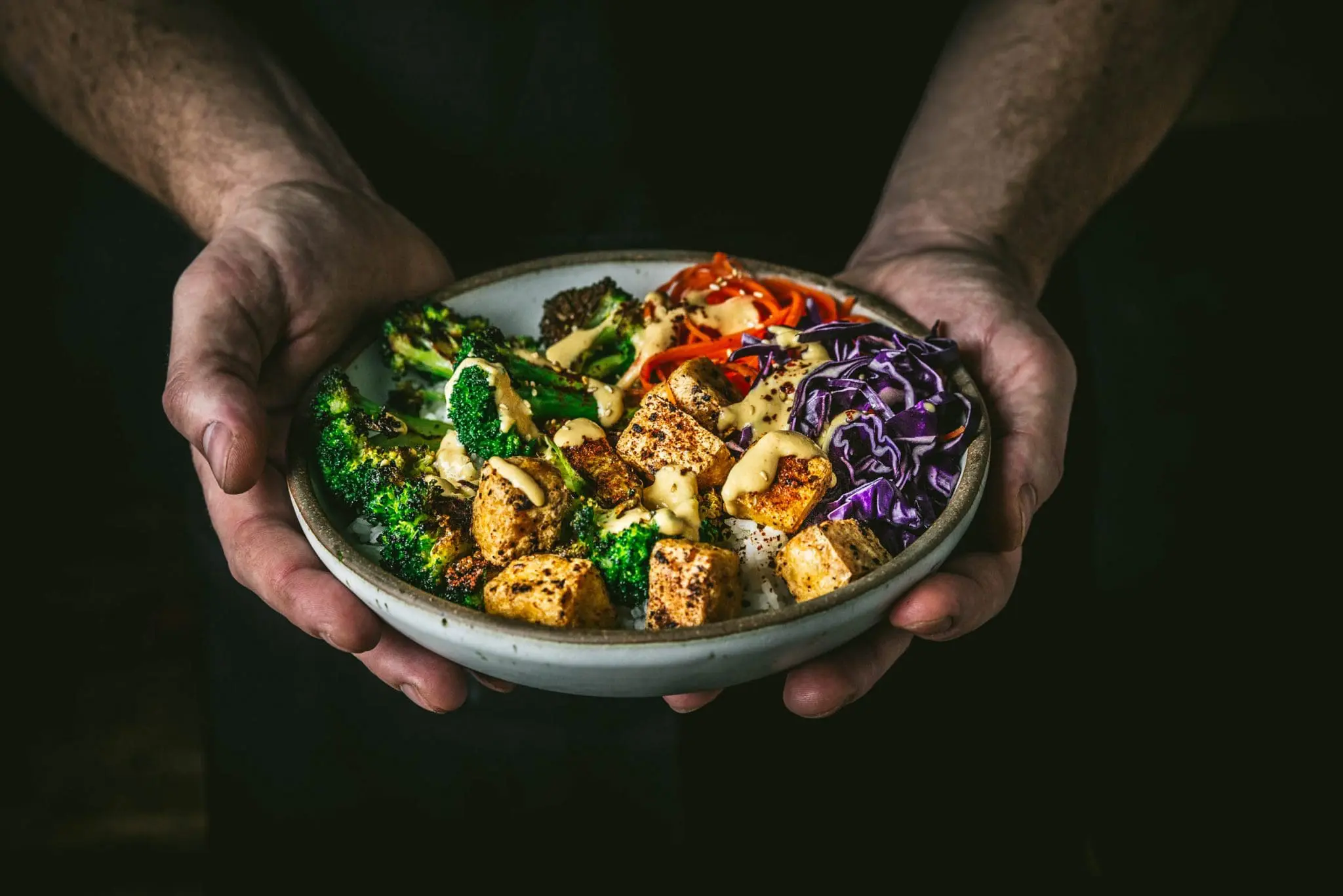 Charred Broccoli and Tofu Bowl