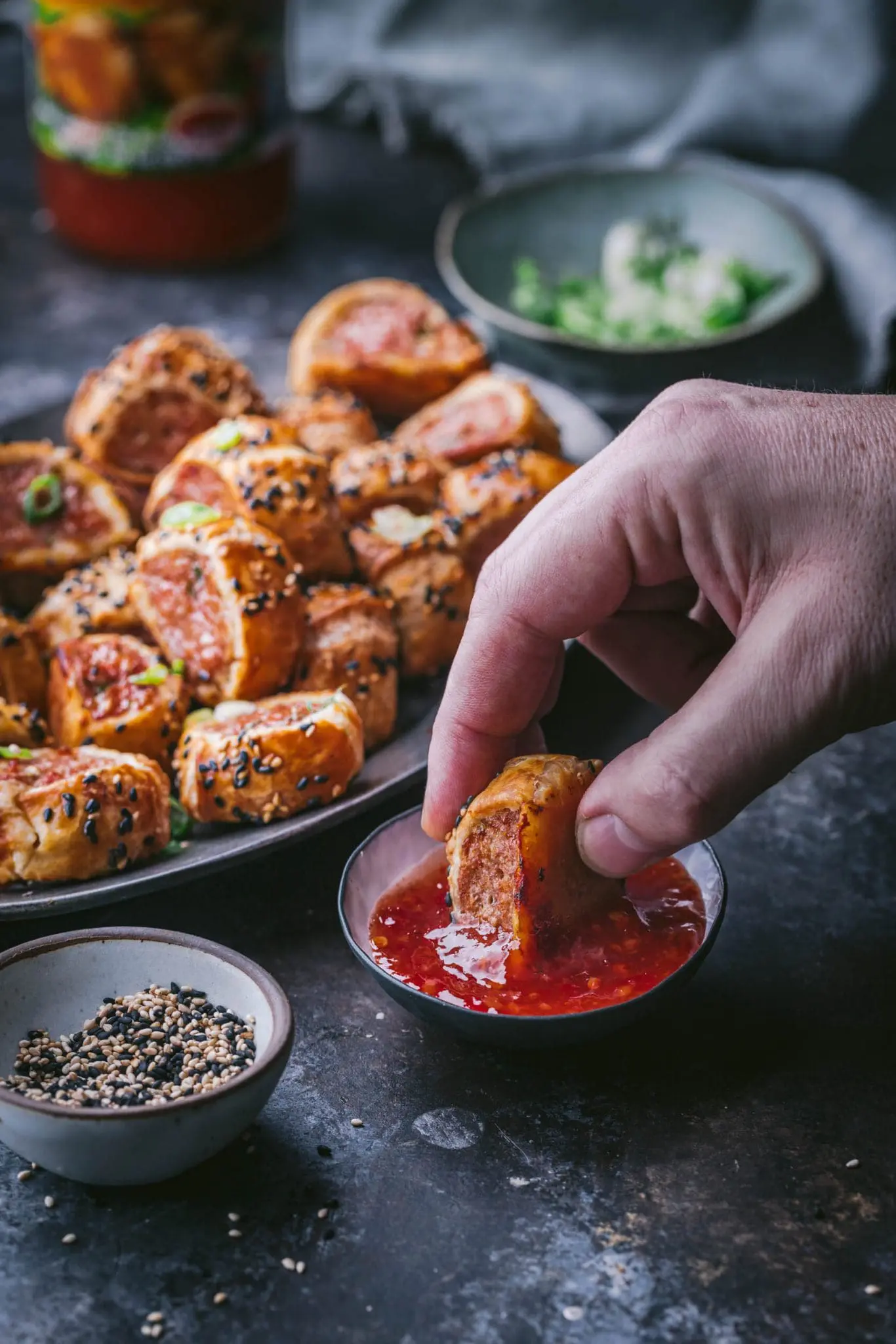 Dumpling-style Sausage Rolls