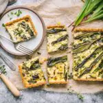 Ramp, Leek and Goat Cheese Tart