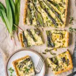 Ramp, Leek and Goat Cheese Tart