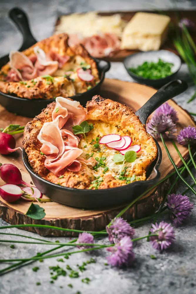 Cheddar and Chive Dutch Babies CABOT