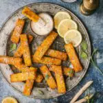 Polenta Fries with Lemon Dipping Sauce