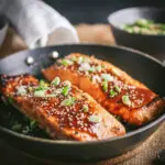 Miso Glazed Crispy-Skinned Salmon