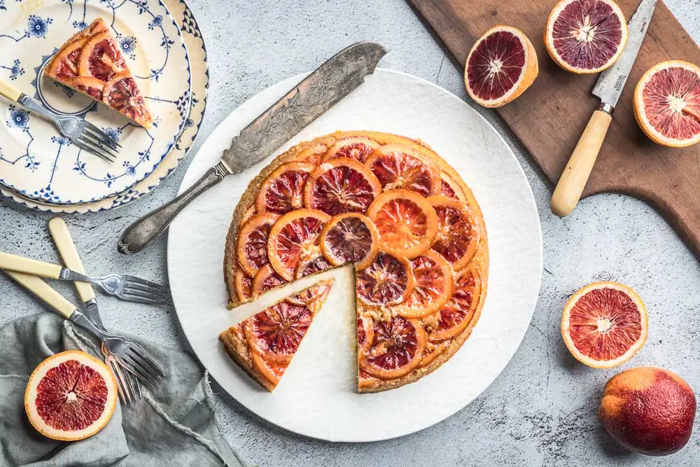 Blood Orange Upside Down Cake