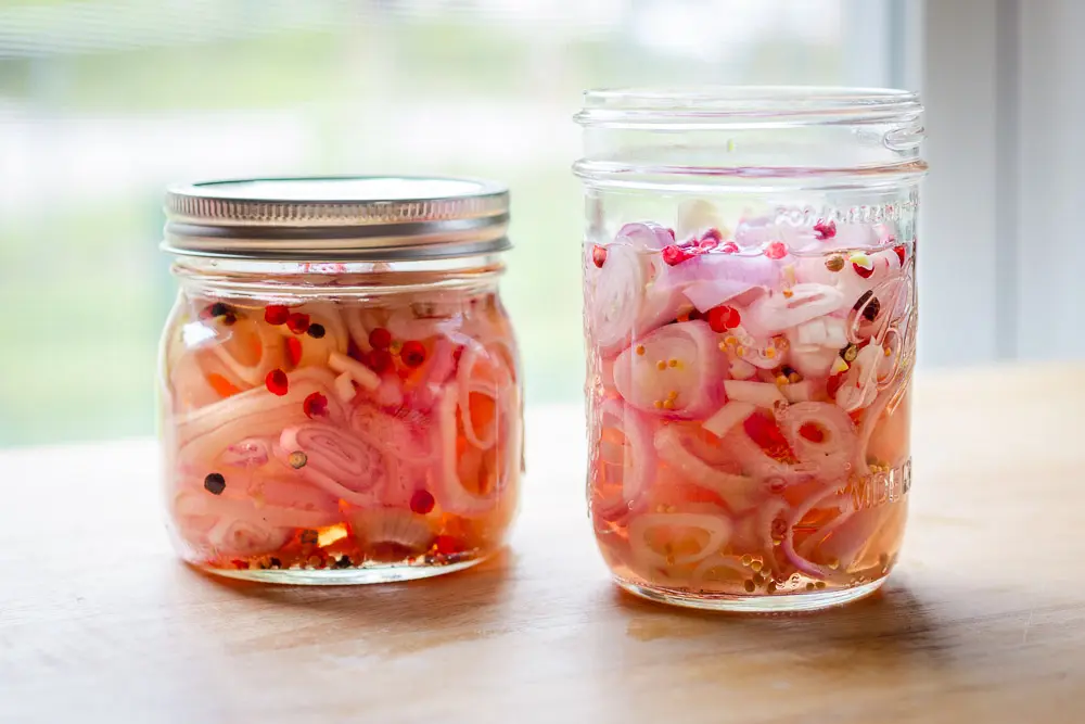 Pickled shallots