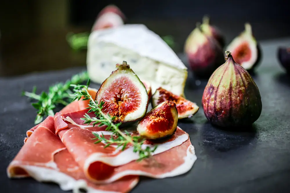 Figs, Blue Cheese, Ham