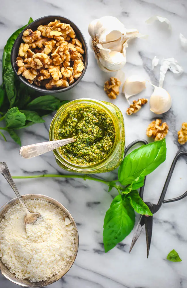 Basil and Walnut Pesto