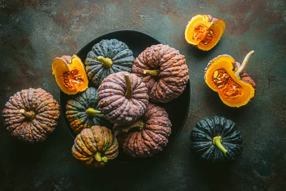 Heirloom pumpkins arrangement 7