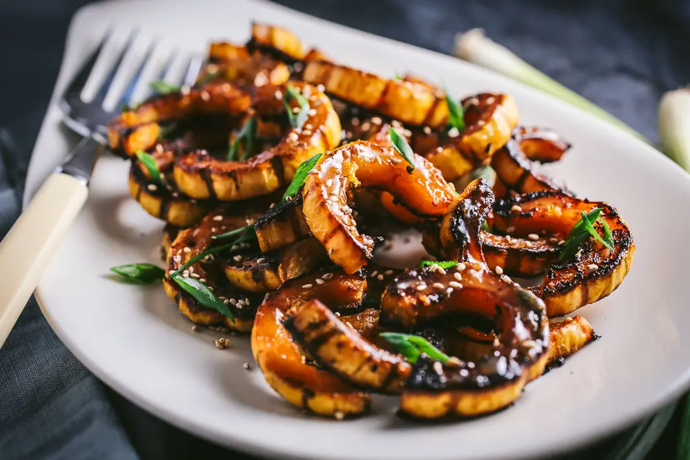 Delicata Squash with Miso-Maple Butter