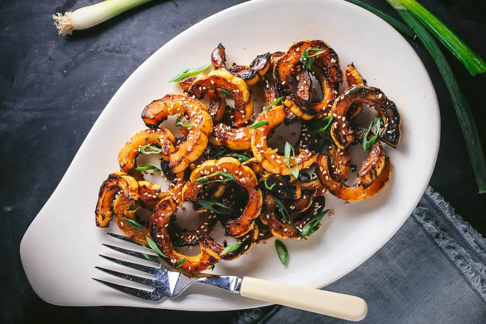 Delicata Squash with Miso-Maple Butter