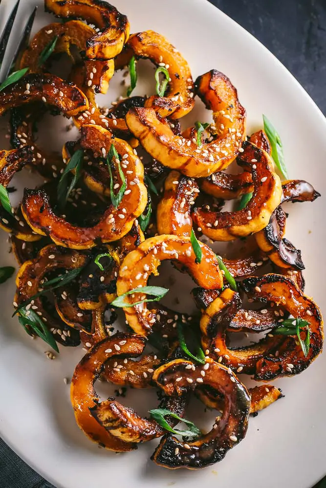 Delicata Squash with Miso-Maple Butter