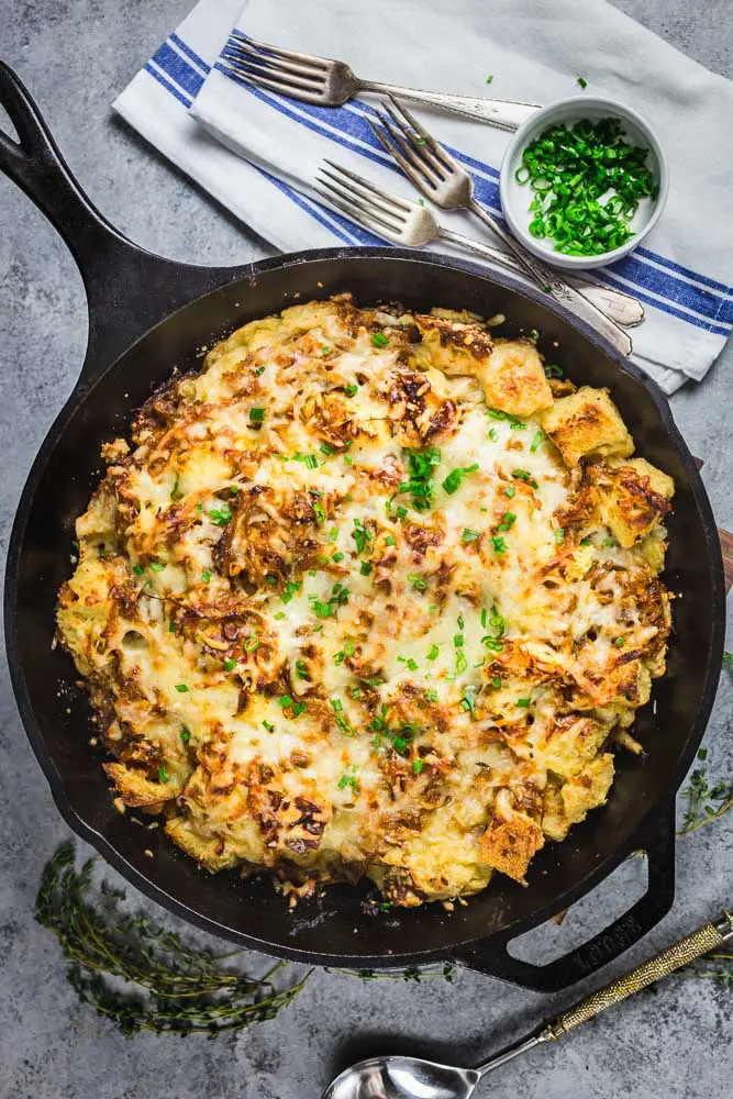 Strata - French Onion Bread Pudding