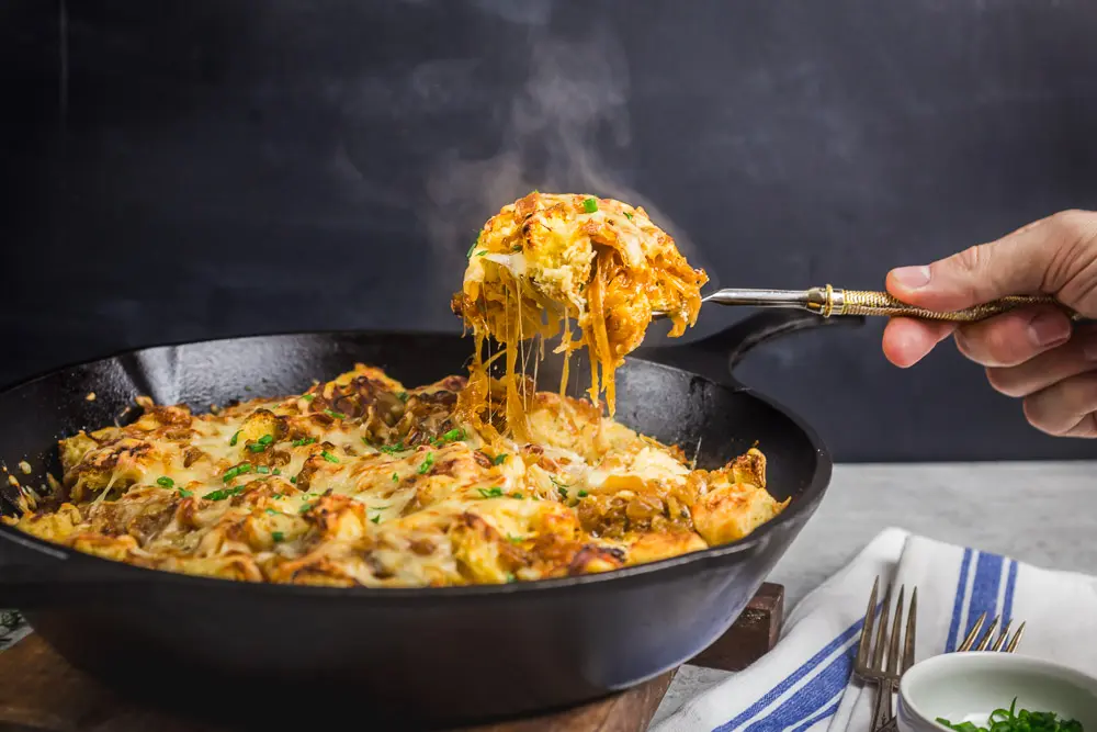 Strata - French Onion Bread Pudding