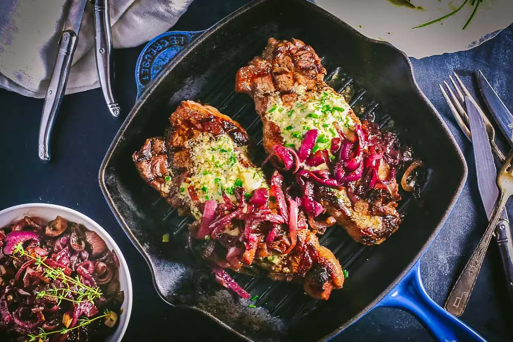 Steak with Blue Cheese Butter