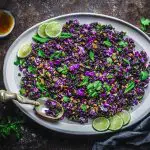 Sticky Lemongrass Chicken with Black Rice Salad